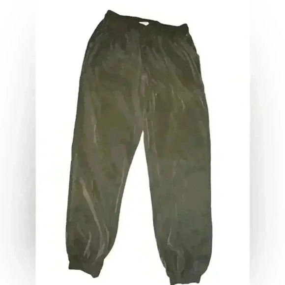 Pink by Victoria’s secret Army Green Draw String Joggers, Size‎  Small - Picture 1 of 4